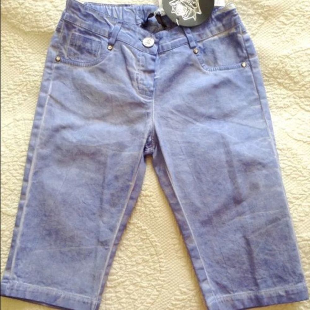 Kids Miss Blumarine Cropped  Pants Denim 7